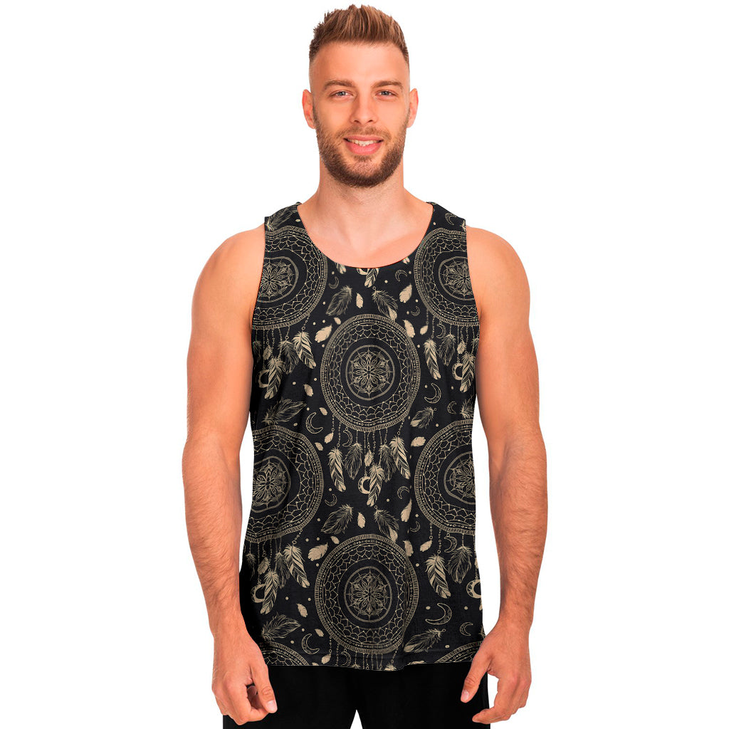 Vintage Native Dream Catcher Print Men's Tank Top