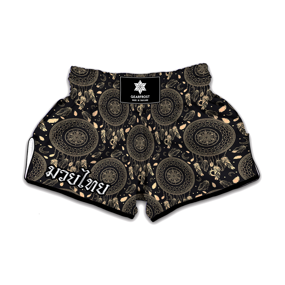 Vintage Native Dream Catcher Print Muay Thai Boxing Shorts