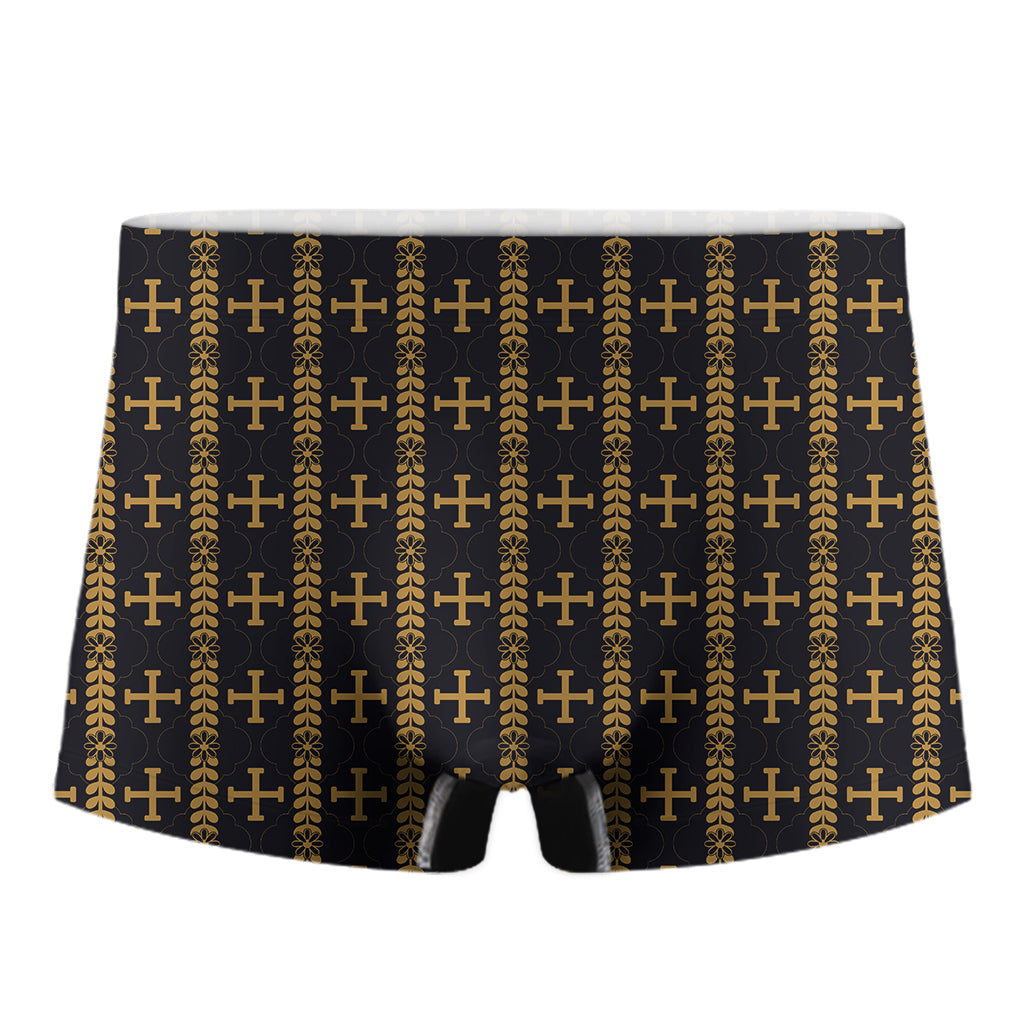 Vintage Orthodox Pattern Print Men's Boxer Briefs