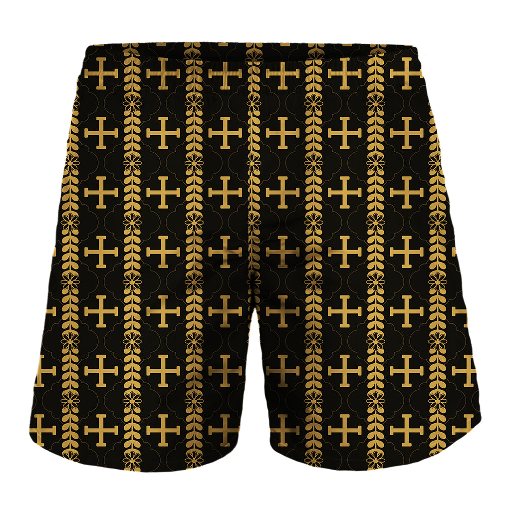 Vintage Orthodox Pattern Print Men's Shorts