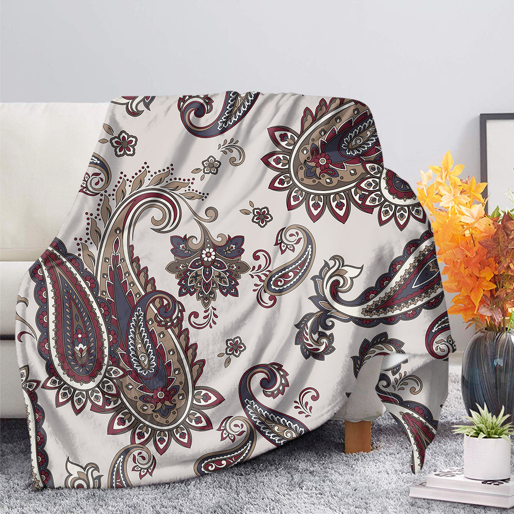 Vintage Paisley Pattern Print Blanket