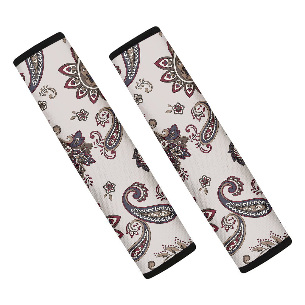 Vintage Paisley Pattern Print Car Seat Belt Covers