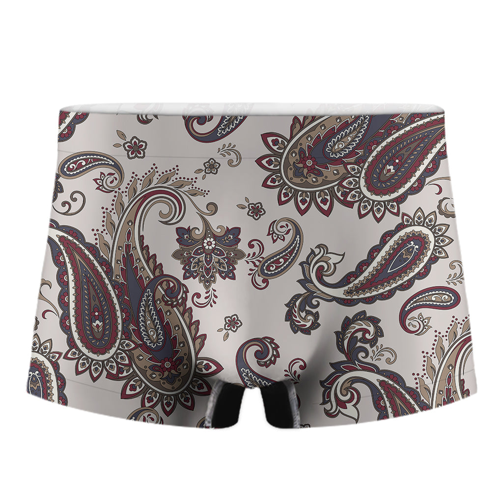 Vintage Paisley Pattern Print Men's Boxer Briefs