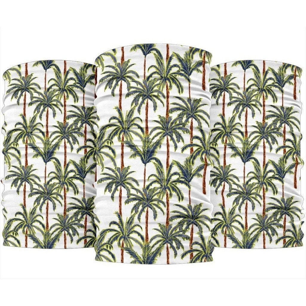 Vintage Palm Tree Beach Pattern Print 3-Pack Bandanas