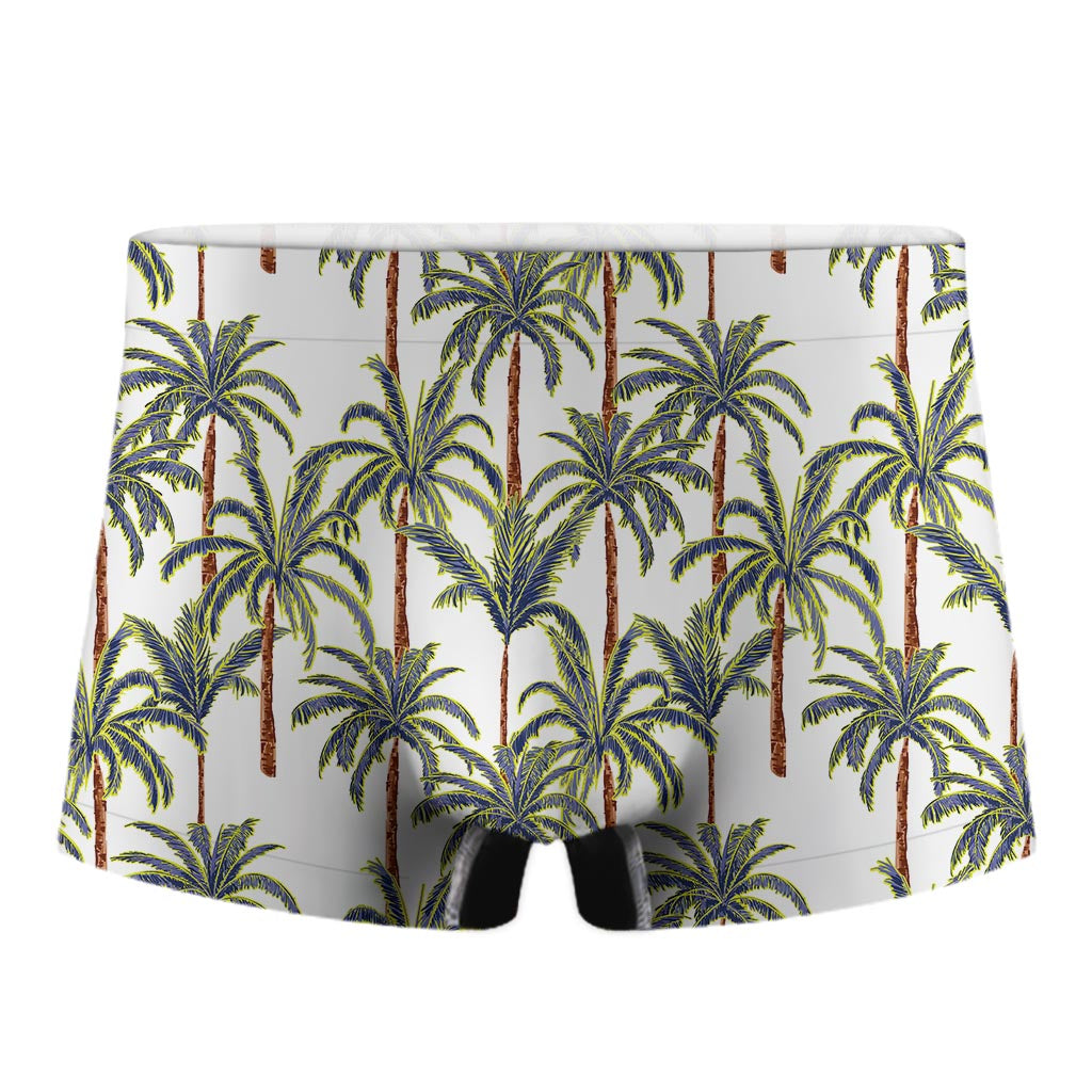 Vintage Palm Tree Beach Pattern Print Men's Boxer Briefs