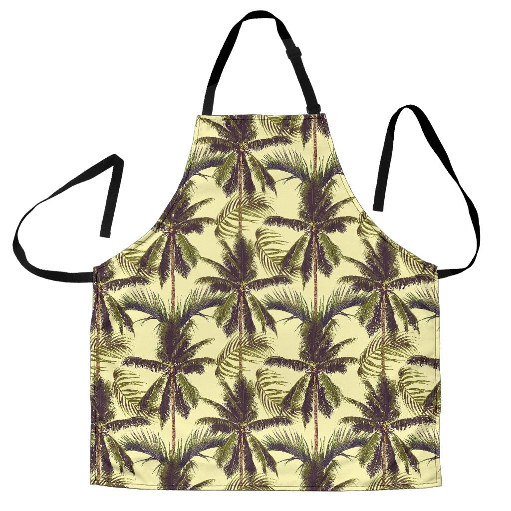 Vintage Palm Tree Pattern Print Men's Apron