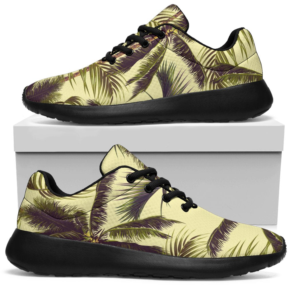 Vintage Palm Tree Pattern Print Sport Sneakers