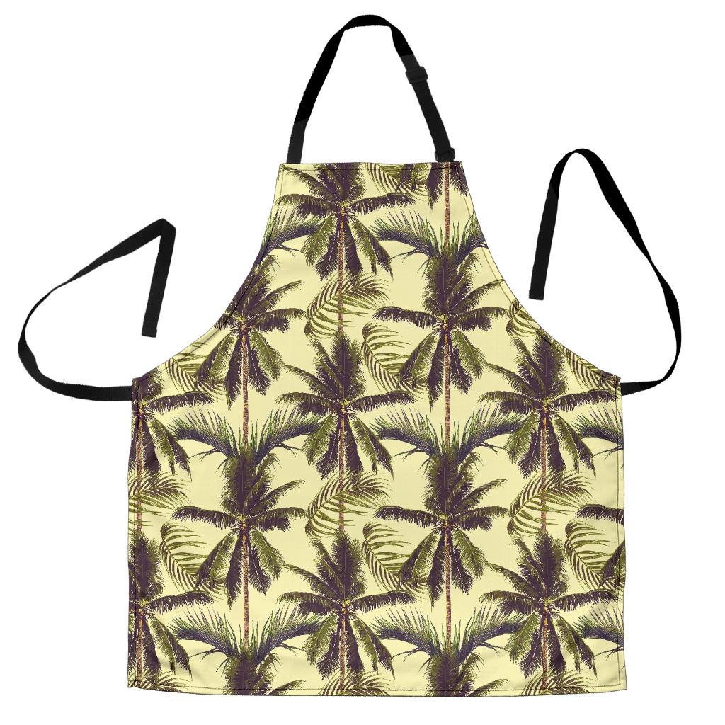 Vintage Palm Tree Pattern Print Women's Apron