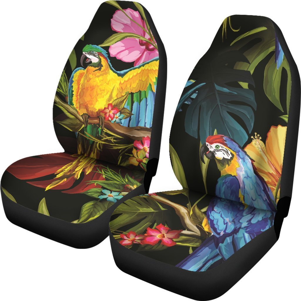 Vintage Parrot Universal Fit Car Seat Covers