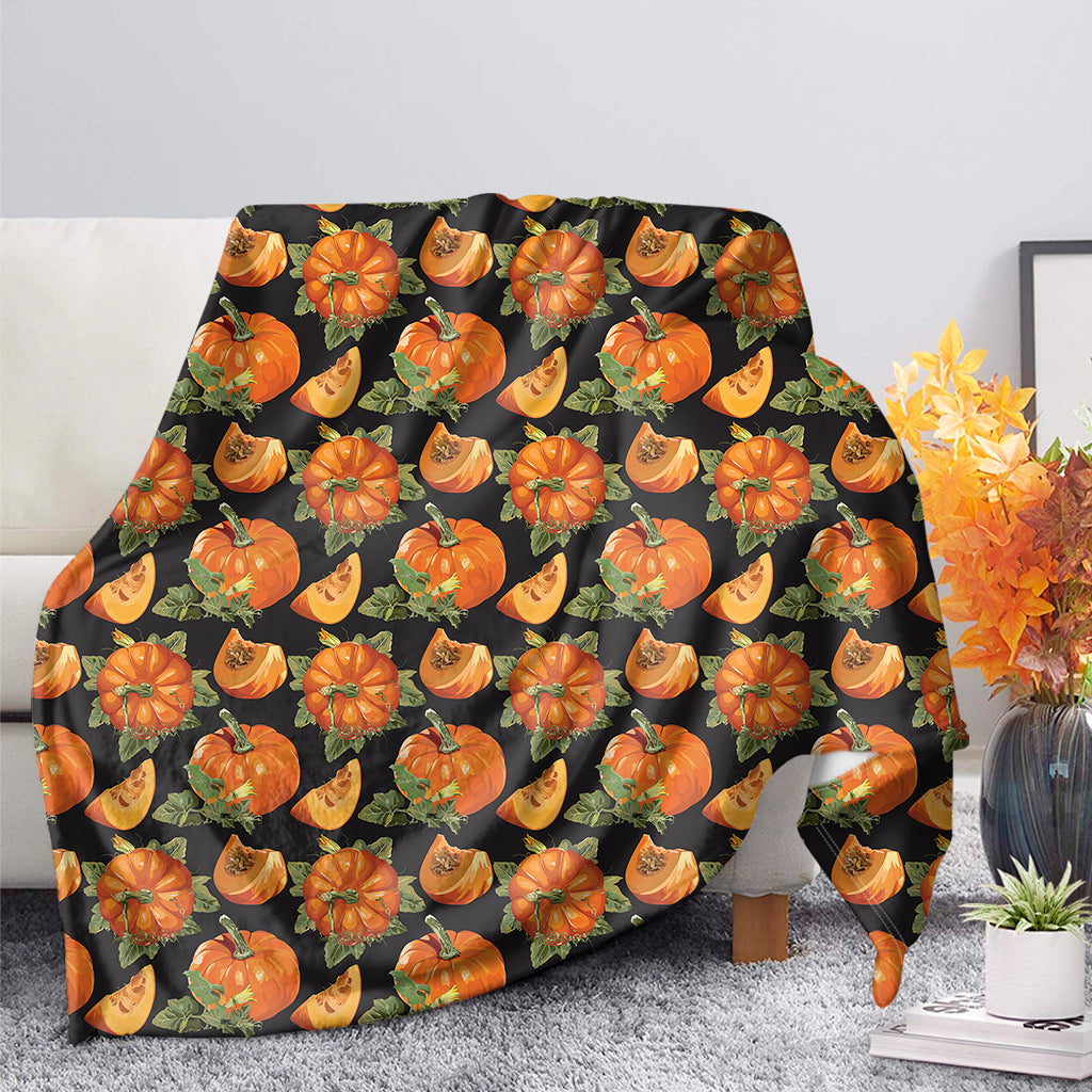 Vintage Pumpkin Pattern Print Blanket