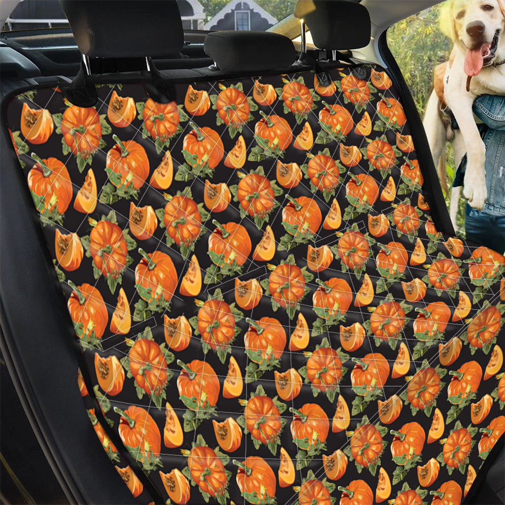 Vintage Pumpkin Pattern Print Pet Car Back Seat Cover