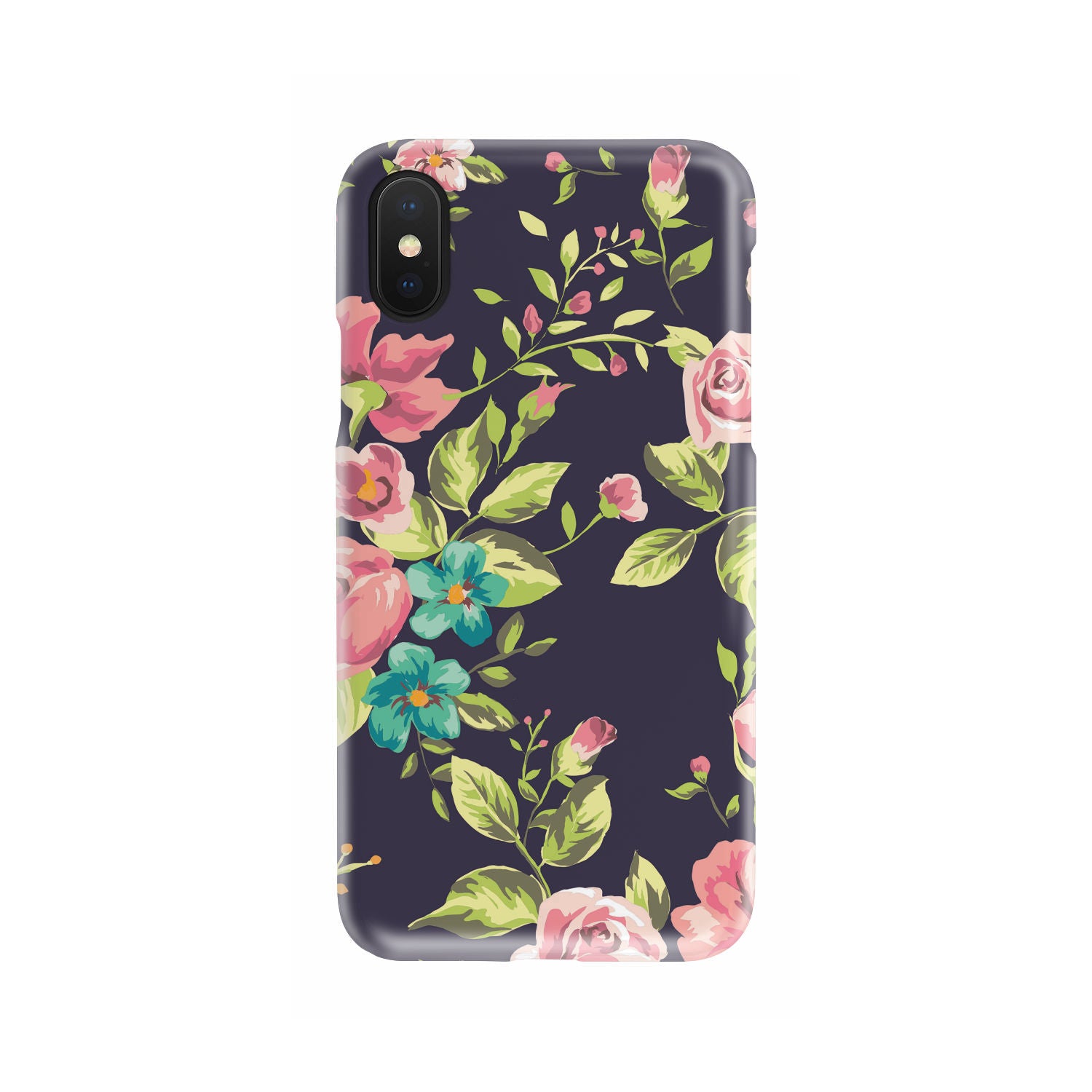 Vintage Rose Floral Flower Pattern Print Phone Case