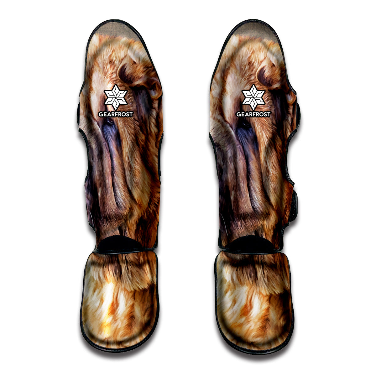 Vintage Shar Pei Print Muay Thai Shin Guards