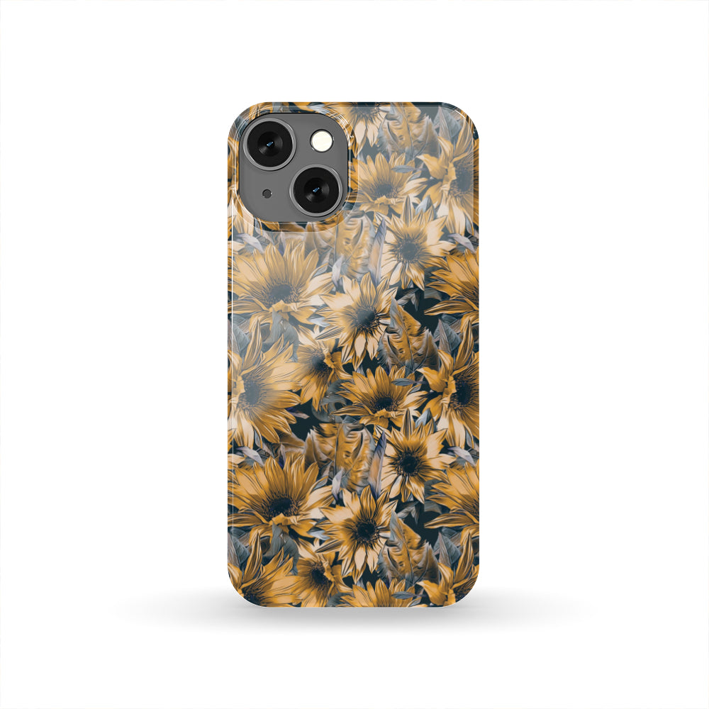 Vintage Sunflower Pattern Print Phone Case