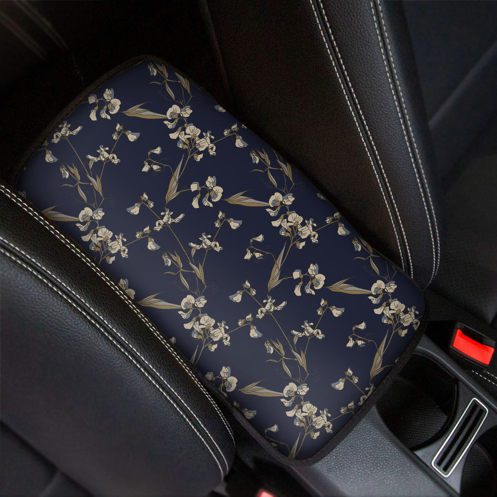 Vintage Sweet Pea Pattern Print Car Center Console Cover