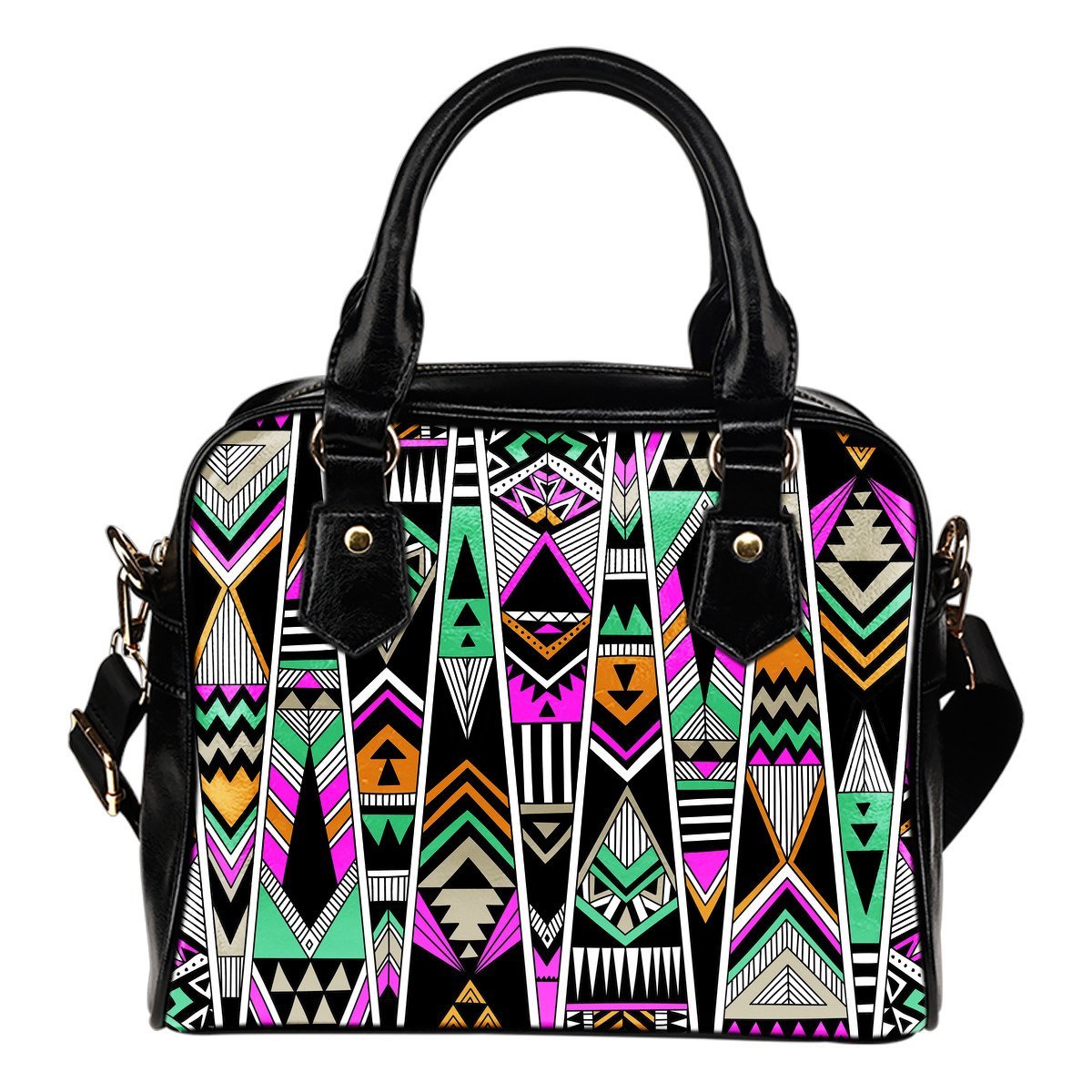 Vintage Tribal Aztec Pattern Print Shoulder Handbag