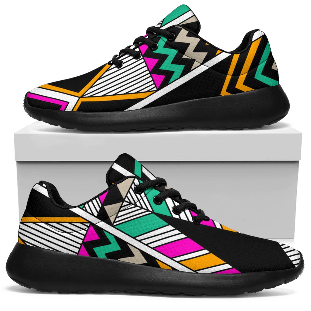 Vintage Tribal Aztec Pattern Print Sport Sneakers