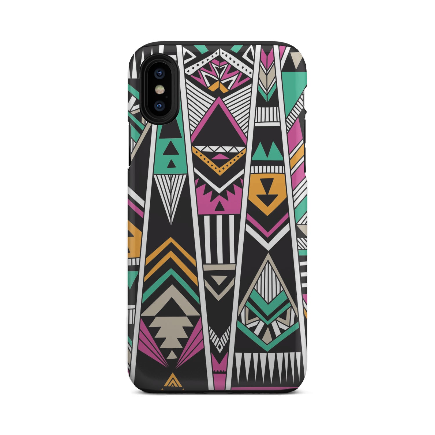 Vintage Tribal Aztec Pattern Print Tough Phone Case