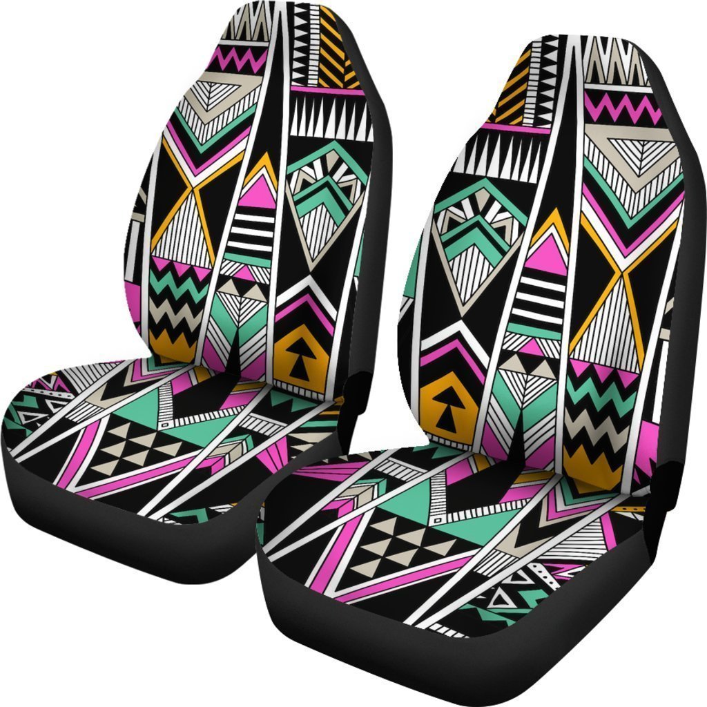 Vintage Tribal Aztec Pattern Print Universal Fit Car Seat Covers