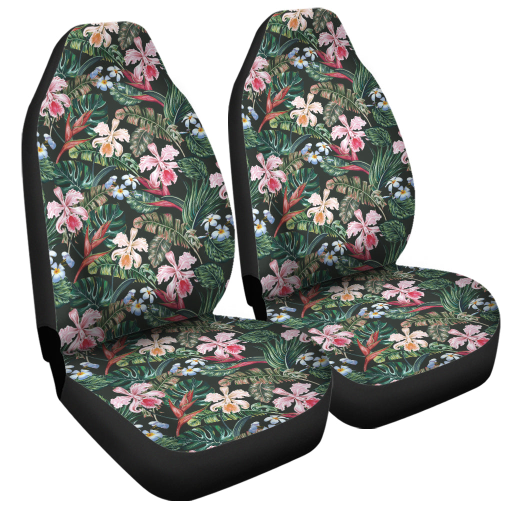 Vintage Tropical Exotic Hawaiian Print Universal Fit Car Seat Covers