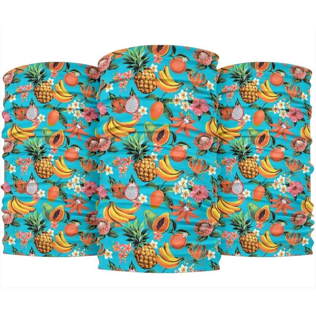 Vintage Tropical Fruits Pattern Print 3-Pack Bandanas