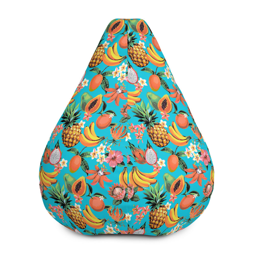 Vintage Tropical Fruits Pattern Print Bean Bag Cover