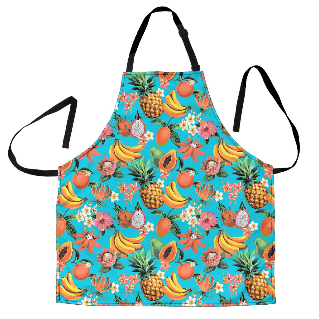 Vintage Tropical Fruits Pattern Print Men's Apron