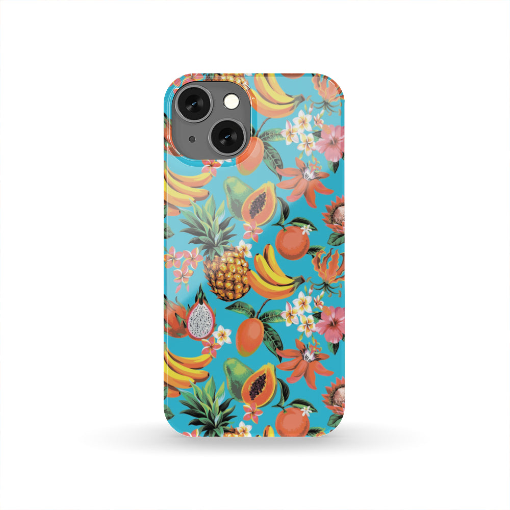 Vintage Tropical Fruits Pattern Print Phone Case