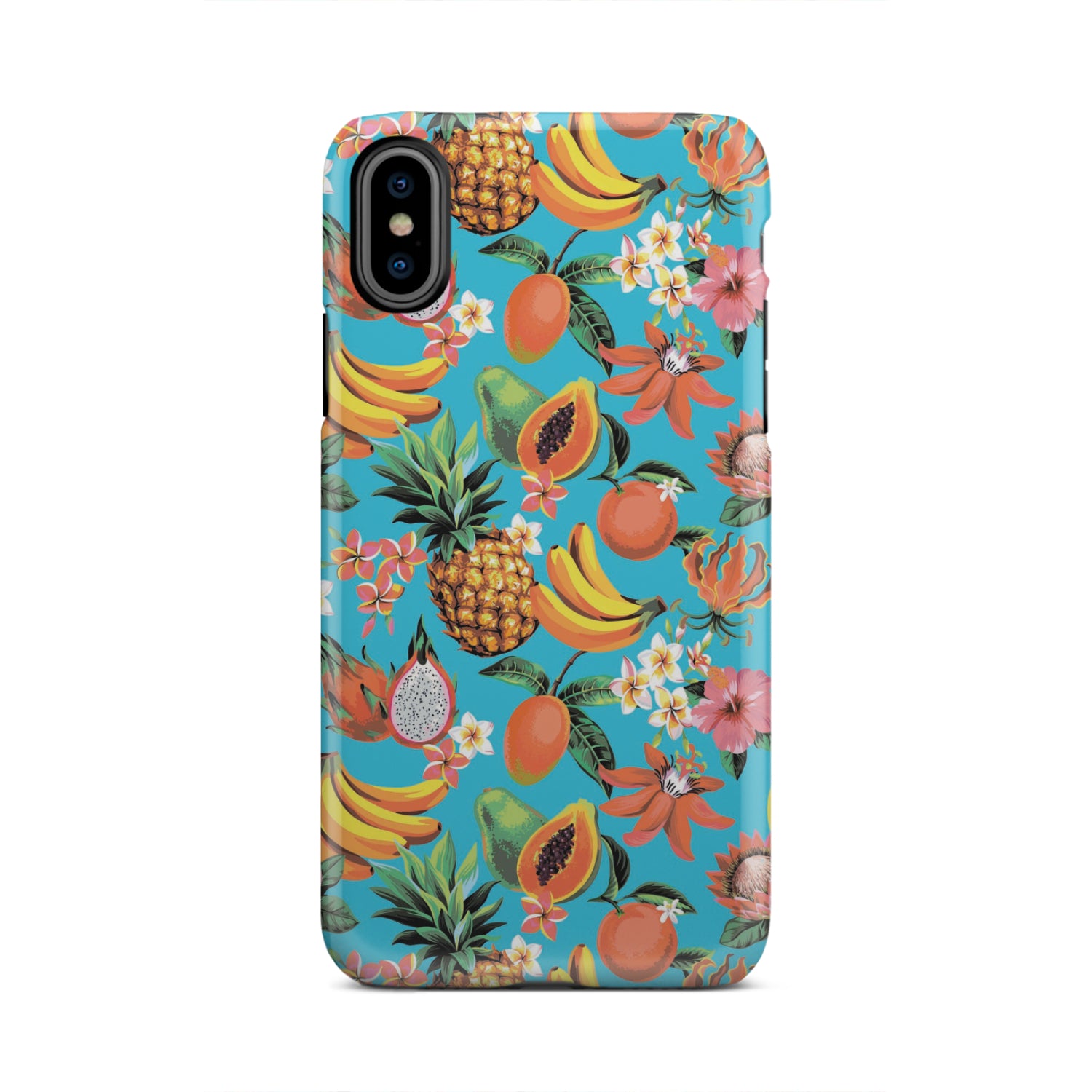 Vintage Tropical Fruits Pattern Print Tough Phone Case