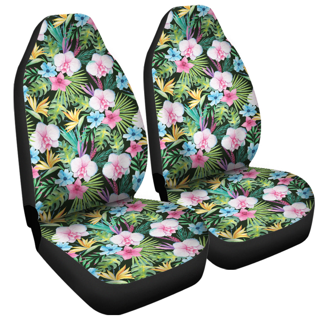 Vintage Tropical Jungle Hawaiian Print Universal Fit Car Seat Covers