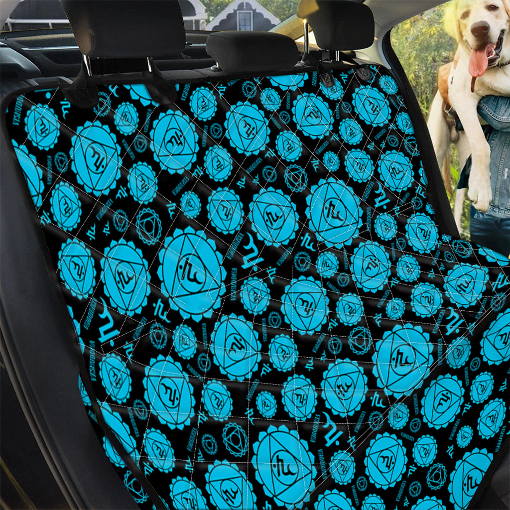 Vishuddha Chakra Pattern Print Pet Car Back Seat Cover