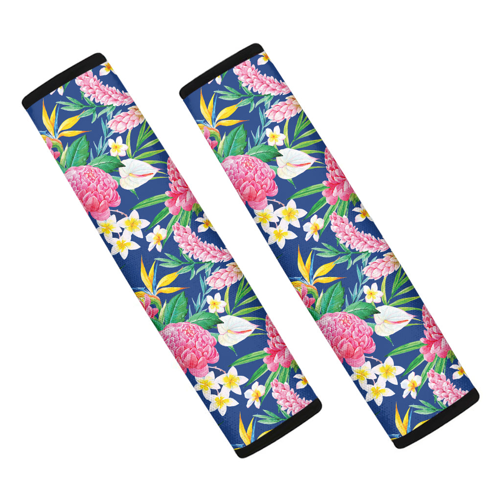 Watercolor Chrysanthemum Pattern Print Car Seat Belt Covers