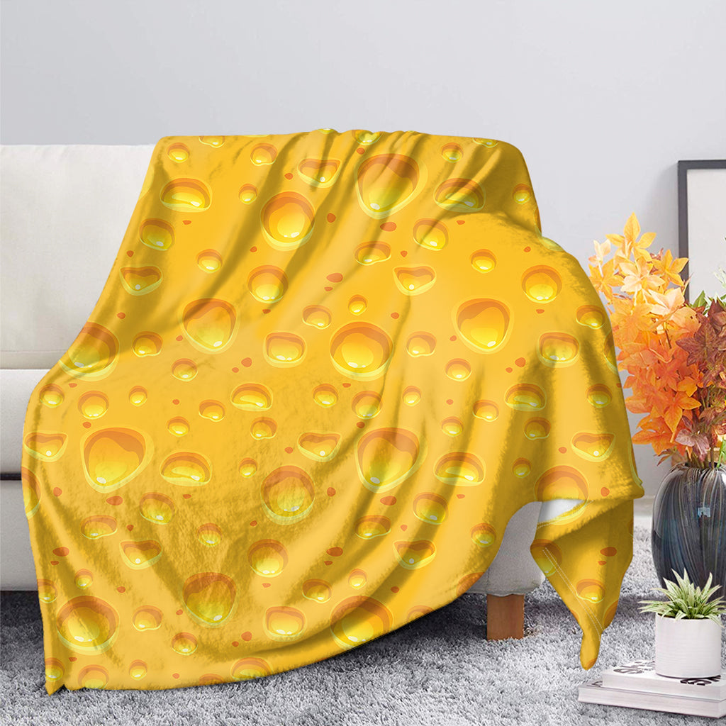 Yellow Cheese Print Blanket