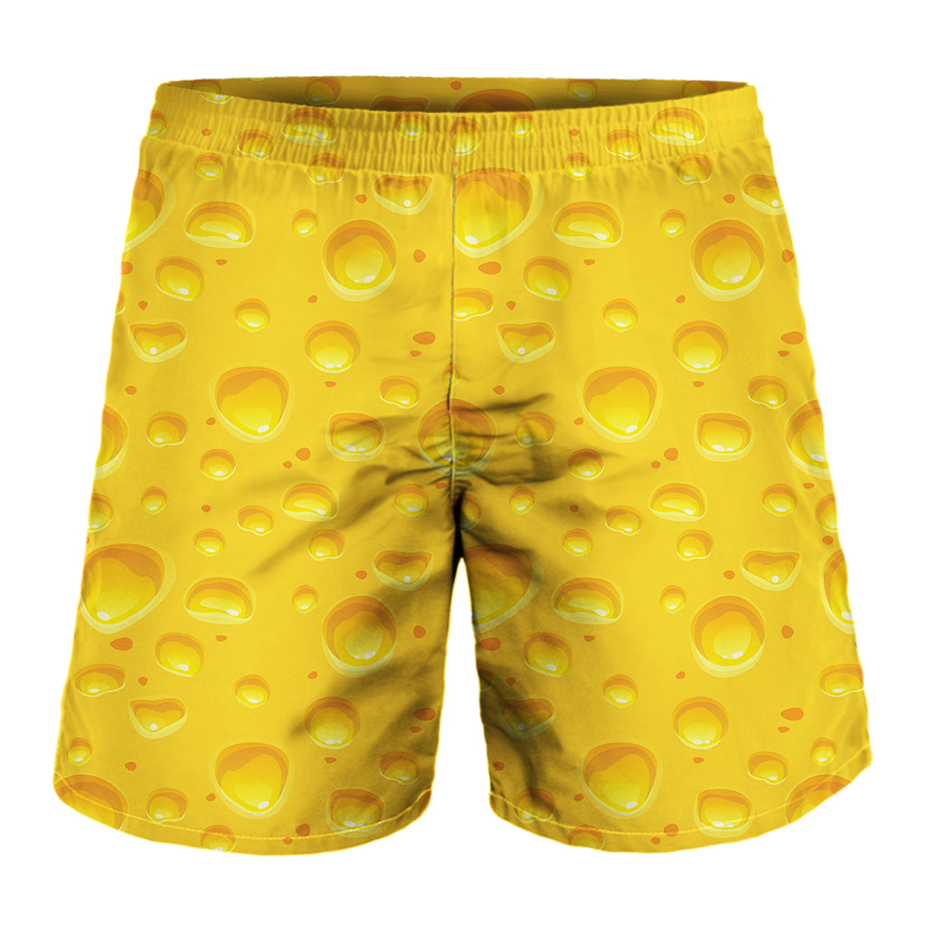 Yellow Cheese Print Men's Shorts