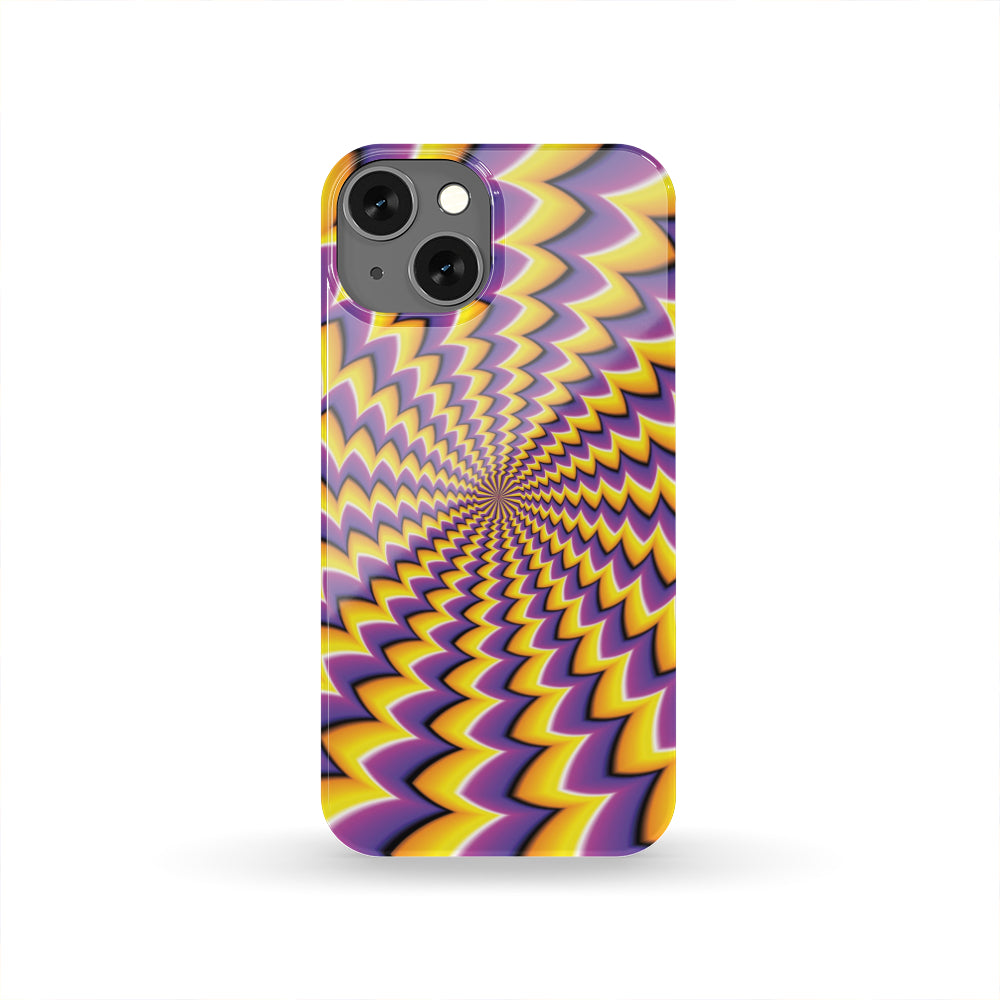 Yellow Dizzy Moving Optical Illusion Phone Case