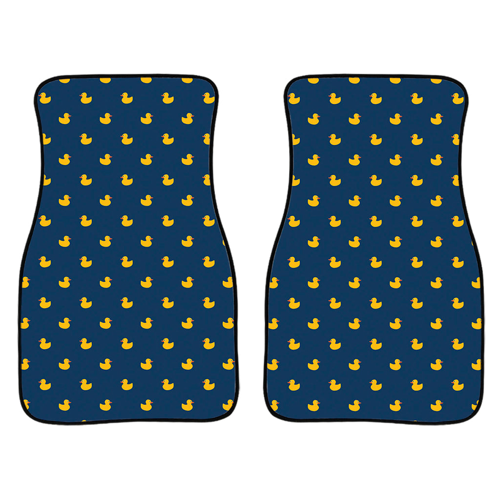 Yellow Duck Pattern Print Front Car Floor Mats