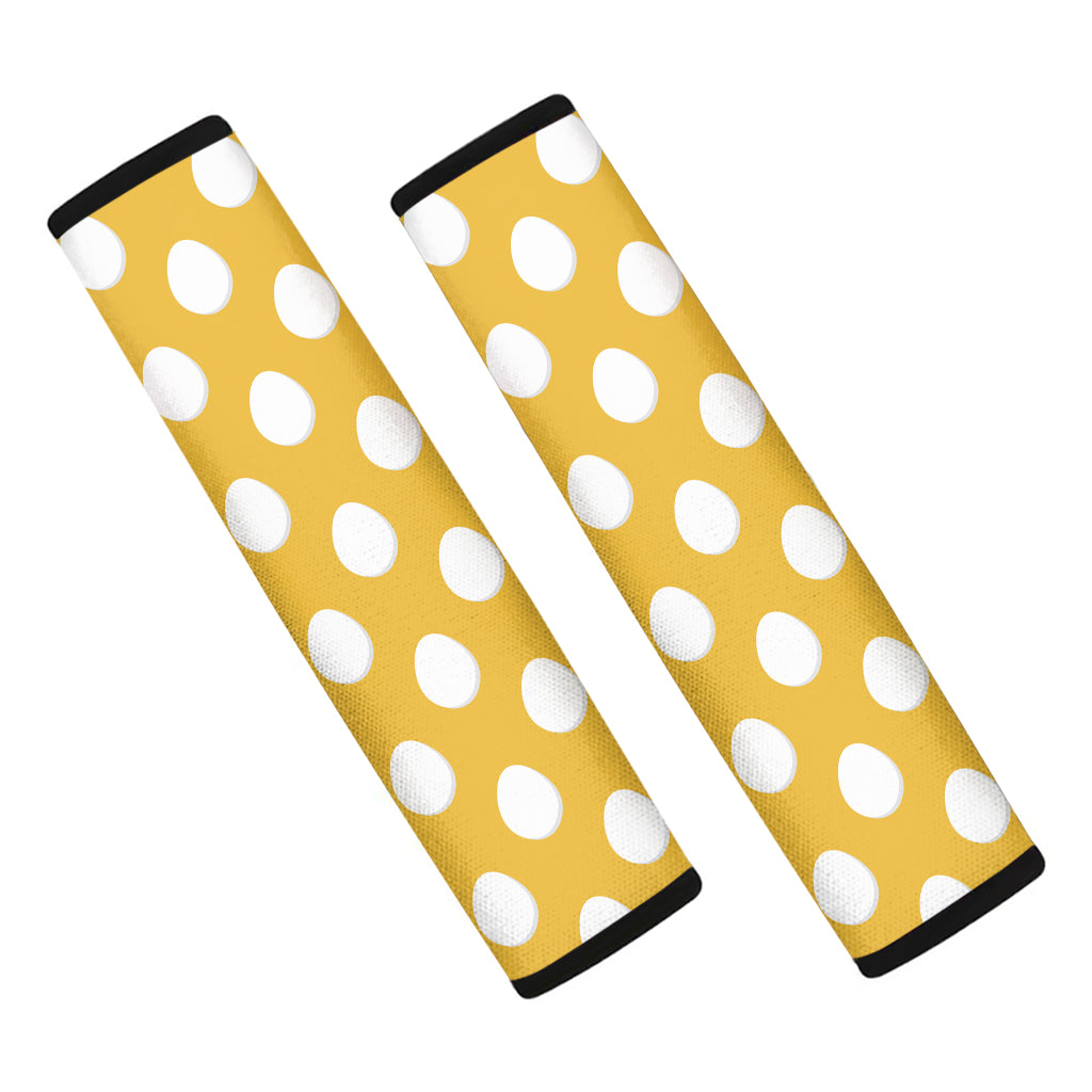 Yellow Eggs Pattern Print Car Seat Belt Covers