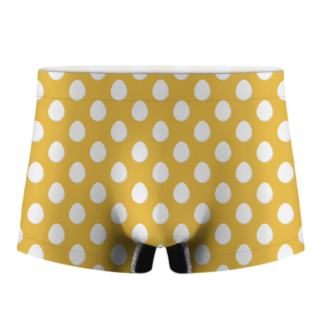 Yellow Eggs Pattern Print Men's Boxer Briefs