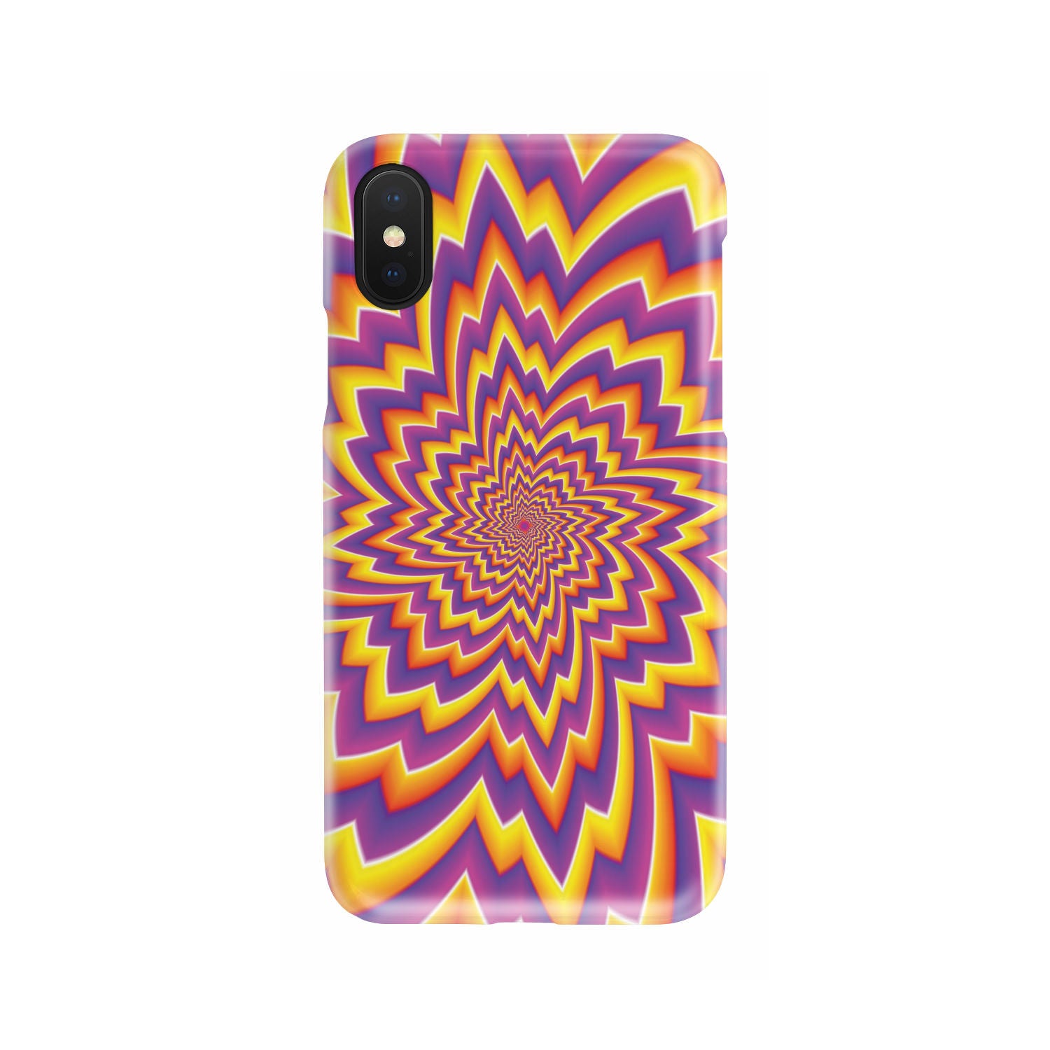 Yellow Expansion Moving Optical Illusion Phone Case