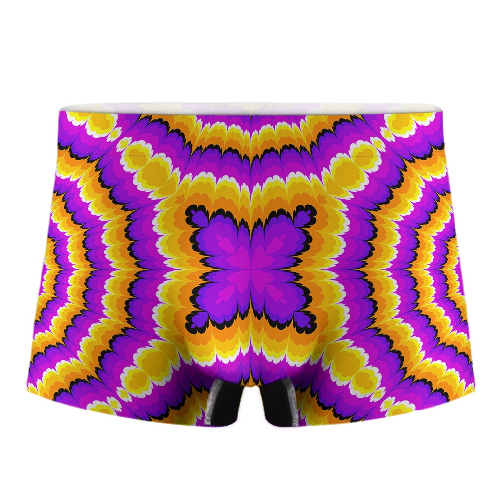 Yellow Explosion Moving Optical Illusion Men's Boxer Briefs