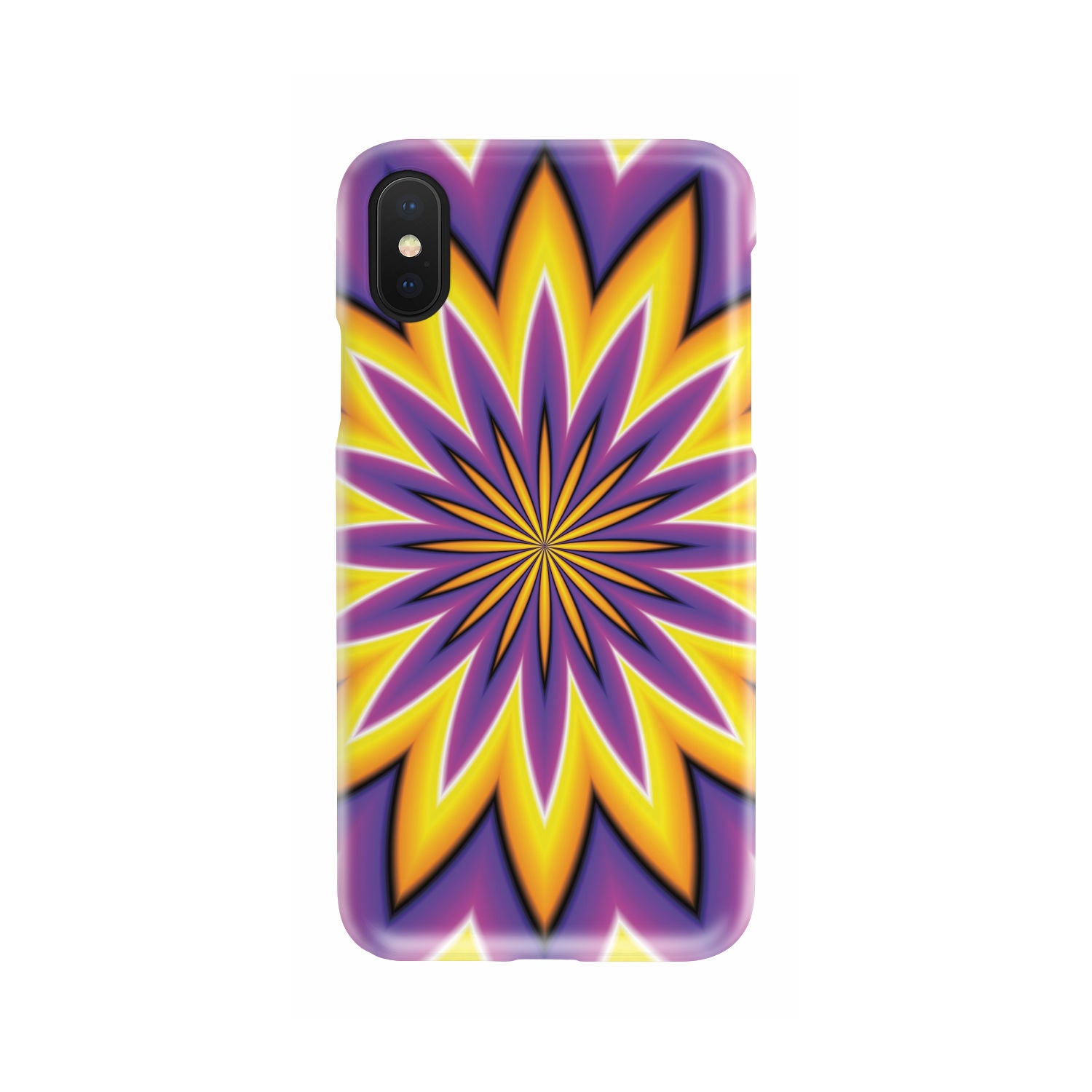 Yellow Flower Moving Optical Illusion Phone Case