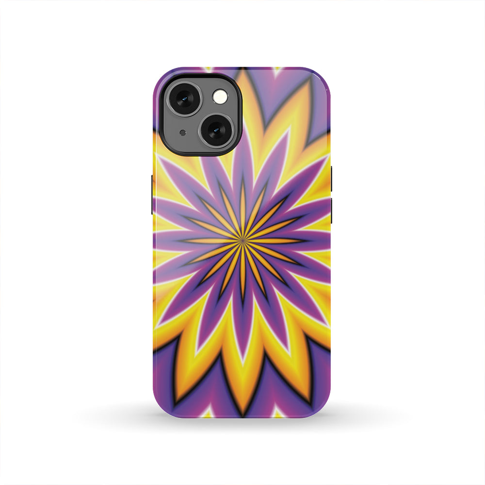 Yellow Flower Moving Optical Illusion Tough Phone Case