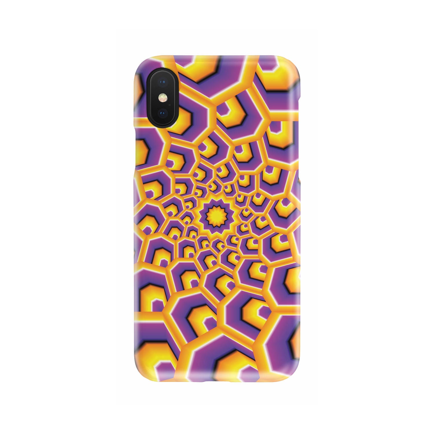 Yellow Hive Moving Optical Illusion Phone Case