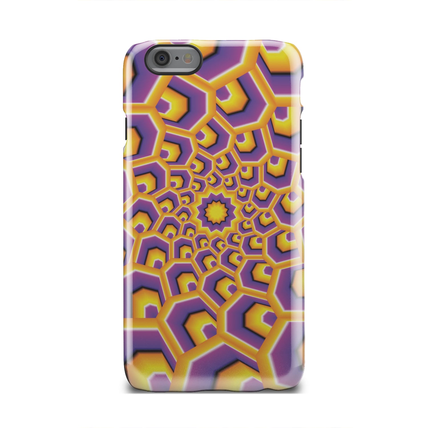 Yellow Hive Moving Optical Illusion Tough Phone Case