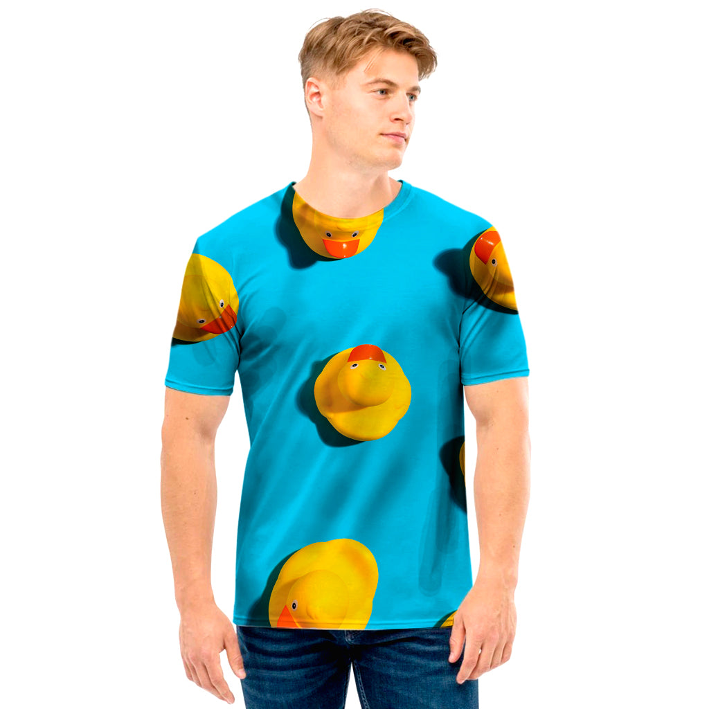 Yellow Rubber Ducks Print Men's T-Shirt