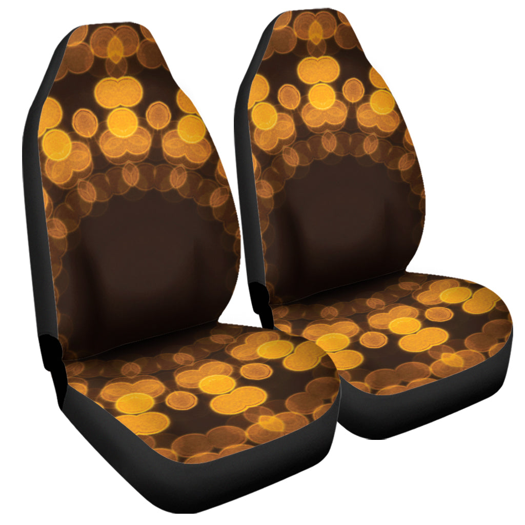 Yellow Spot Kaleidoscope Print Universal Fit Car Seat Covers