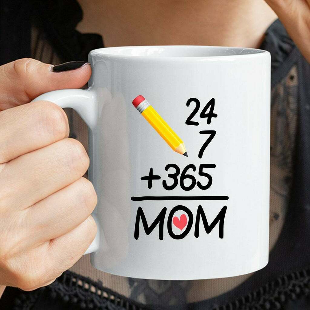 365 Day Mom Best Mom Ever Grandma Mug White Ceramic 11-15oz Coffee Tea Cup