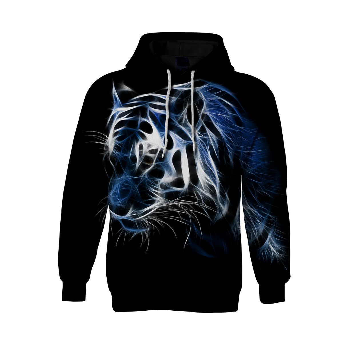 3D Tiger Lion Printed For Couple Pullover Hoodie 3D Print Full S-5XL