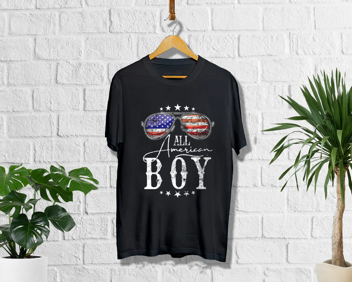 4th Of July Boy Sunglasses Funny Patriotic T-shirt Unisex S-6xl