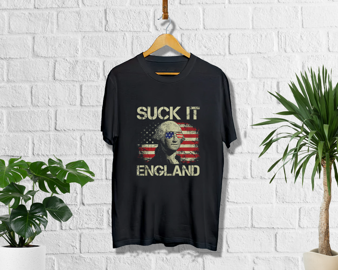 4th Of July George Sloshington Suck It England Merica T-shirt Unisex S-6xl